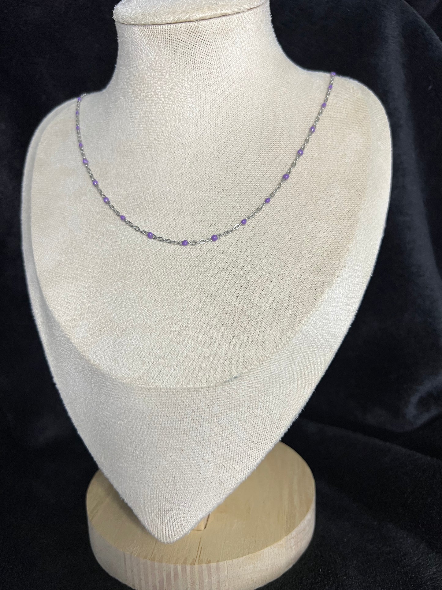 Collier Helena lila