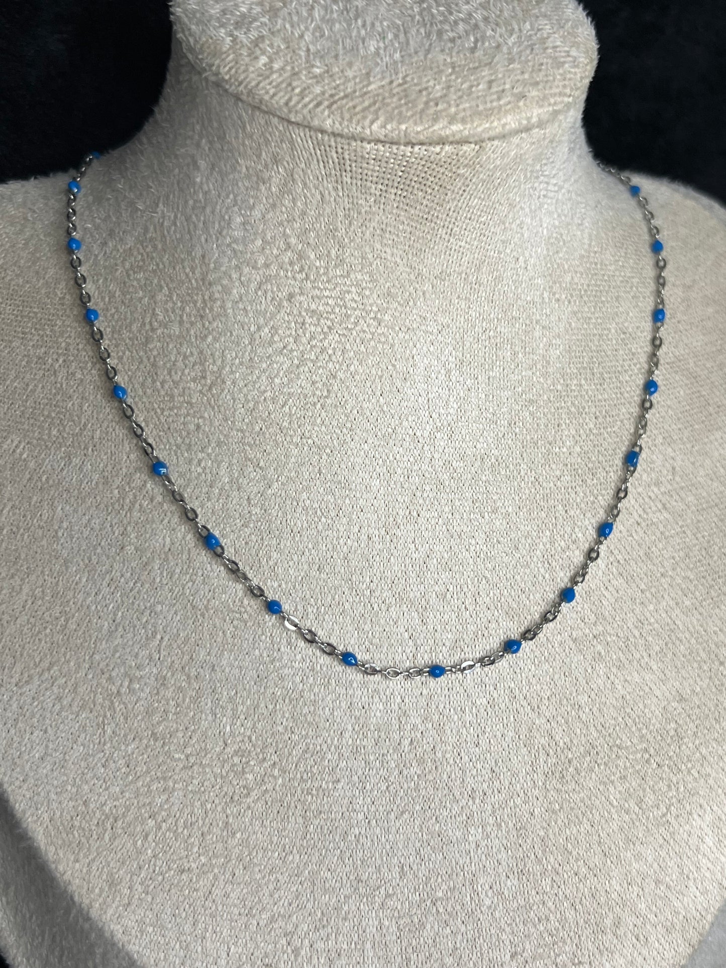 Collier Helena bleu
