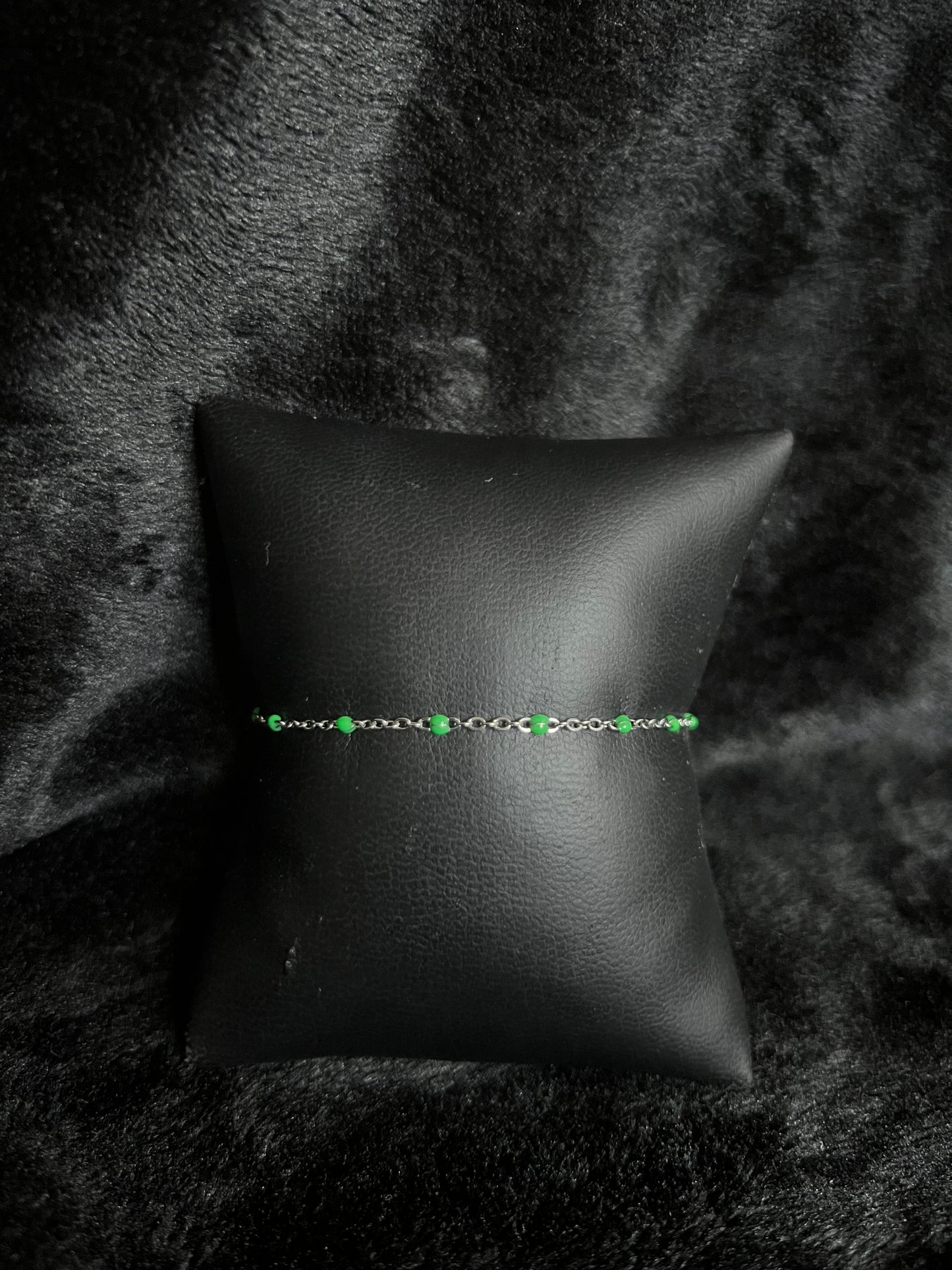 Bracelet Helena vert en acier inoxydable