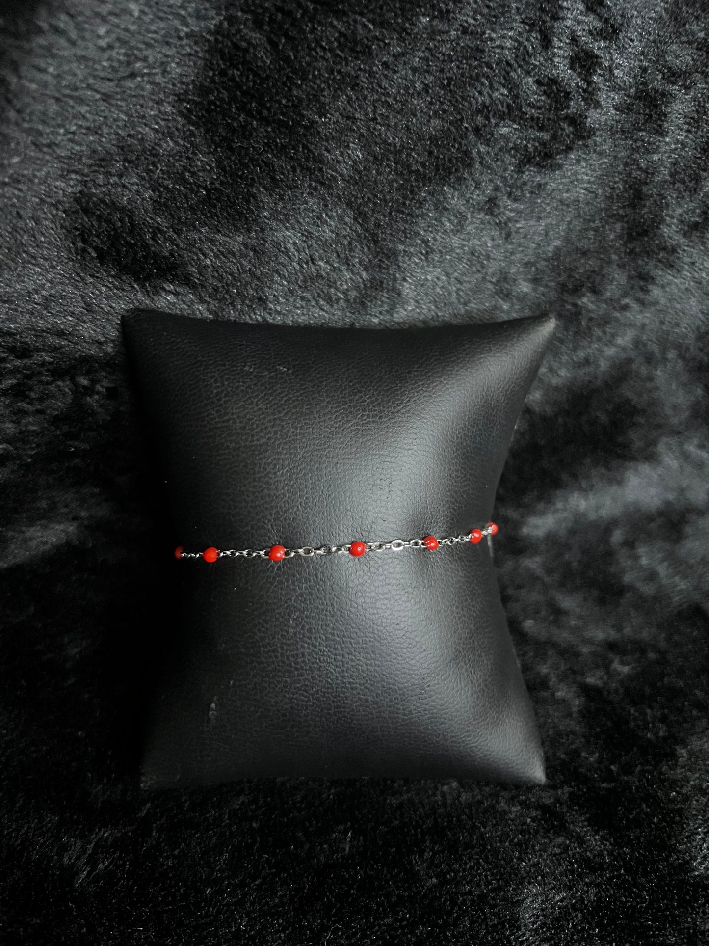 Bracelet Helena rouge acier inoxydable