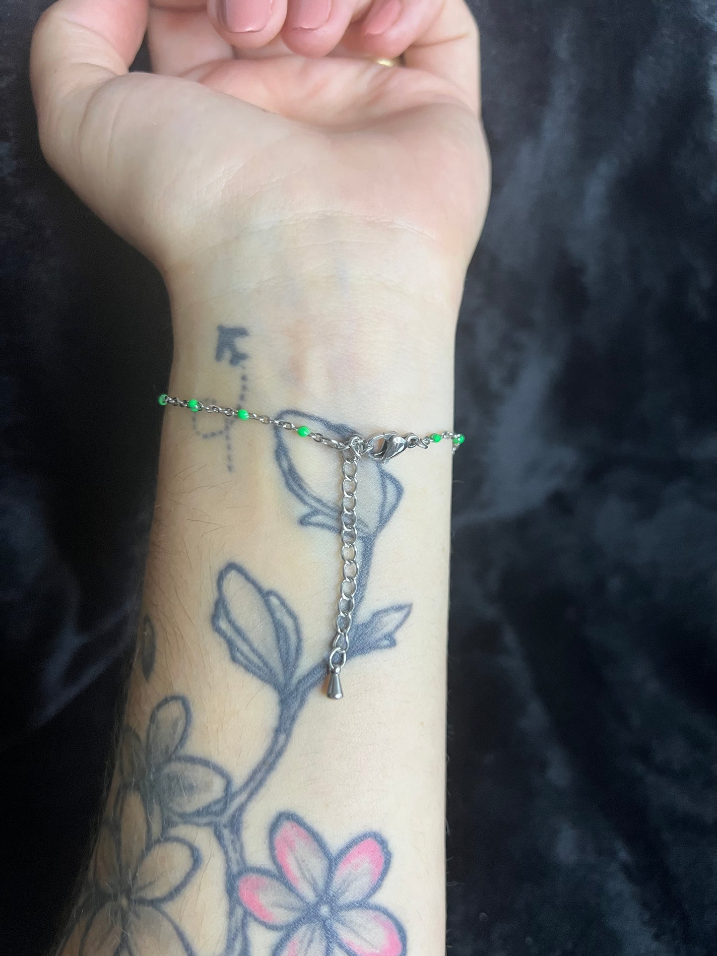 Bracelet Helena vert en acier inoxydable