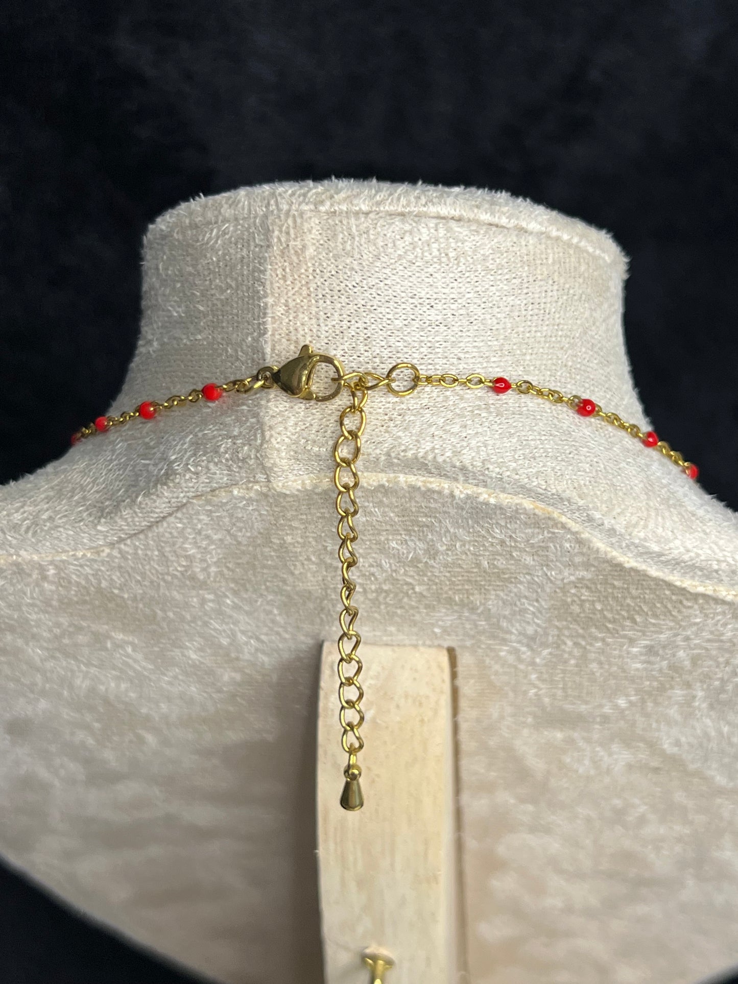 Collier Helena rouge