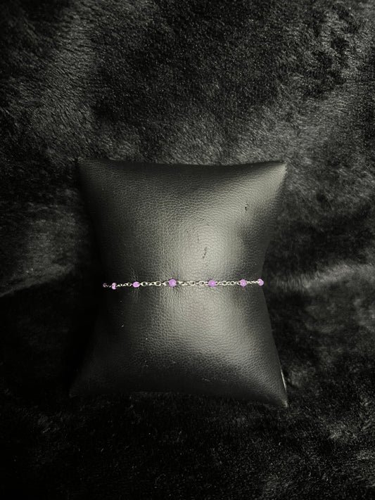 Bracelet Helena lila acier inoxydable