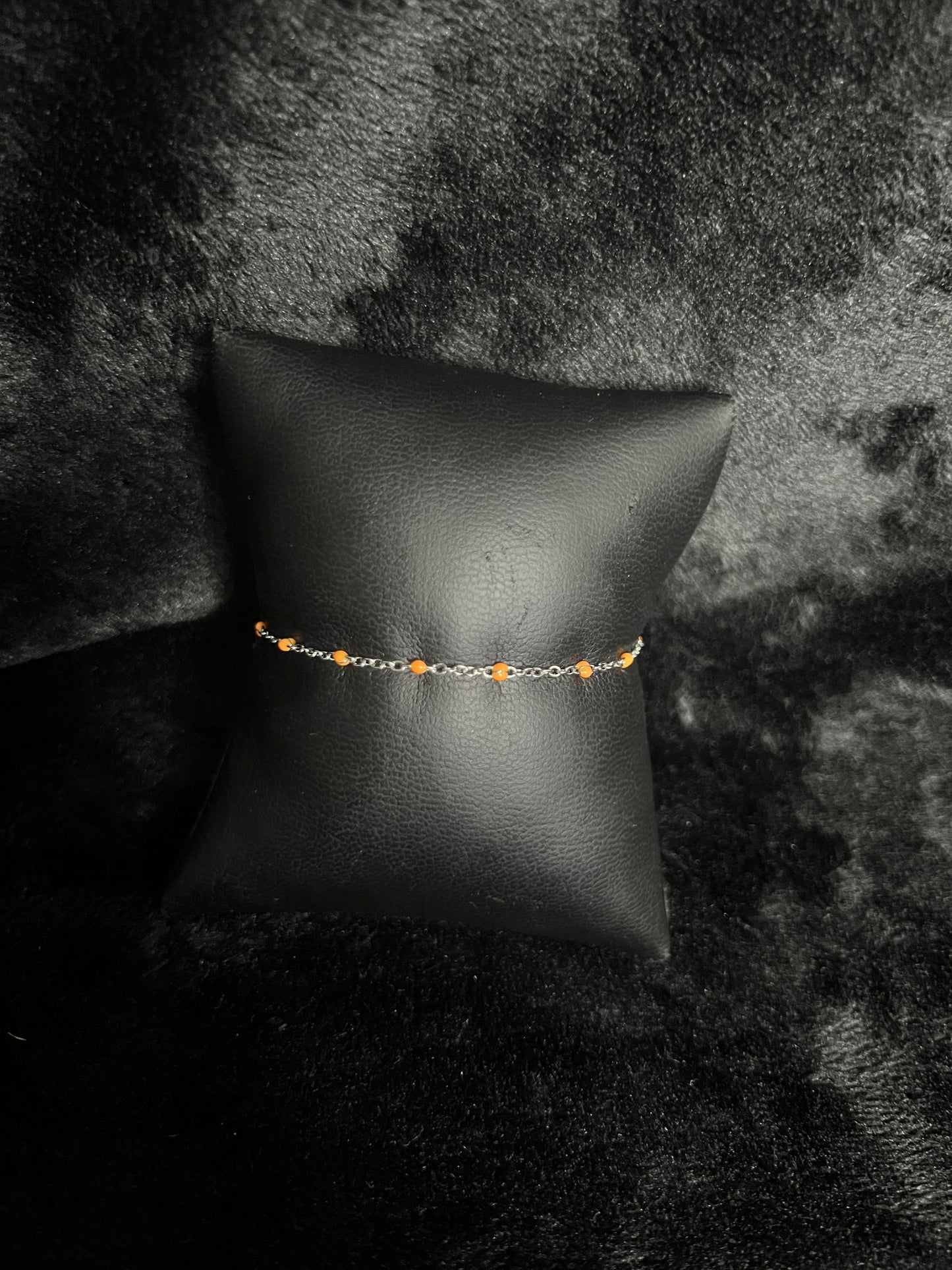 Bracelet Helena orange acier inoxydable