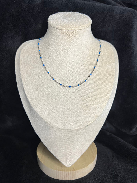 Collier Helena bleu