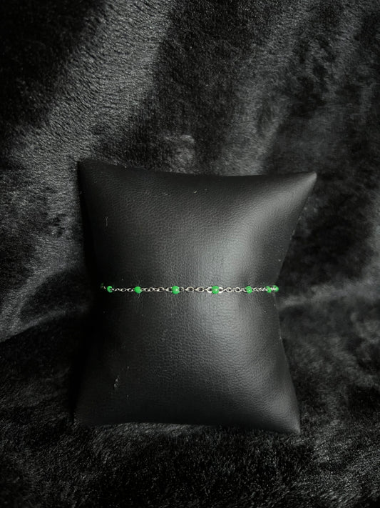Bracelet Helena vert en acier inoxydable