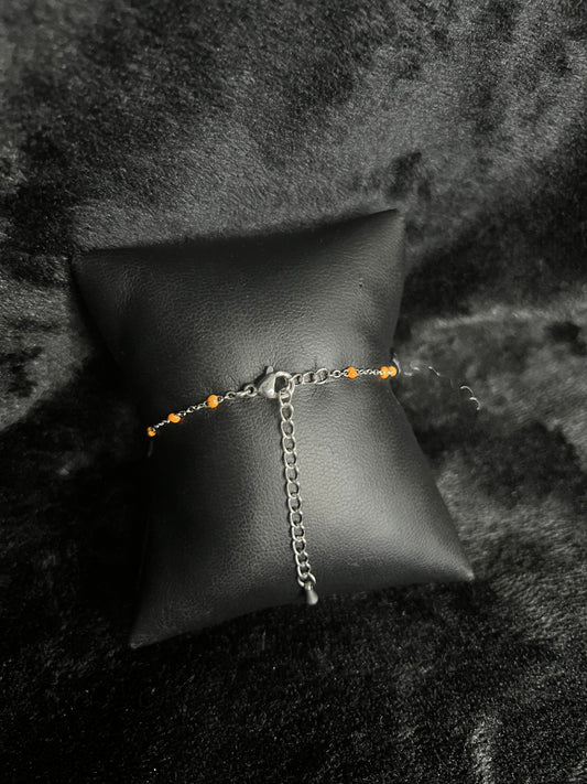 Bracelet Helena orange acier inoxydable