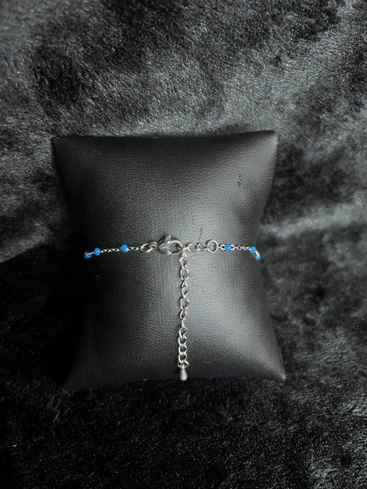 Bracelet Helena bleu acier inoxydable