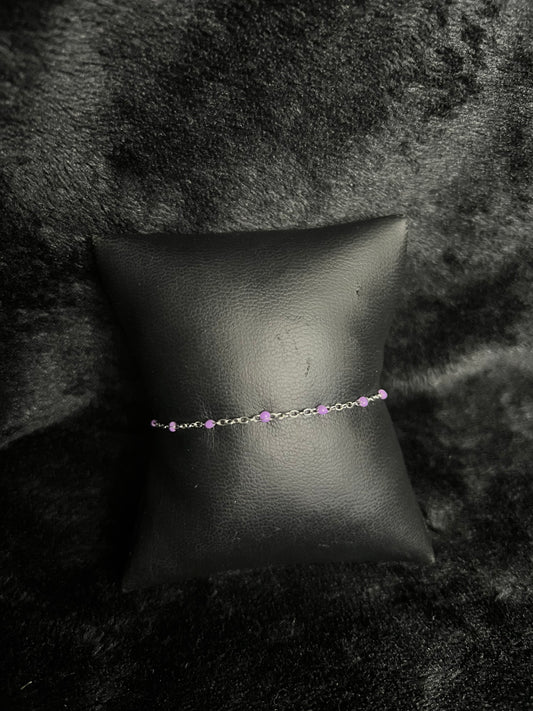 Bracelet Helena lila acier inoxydable