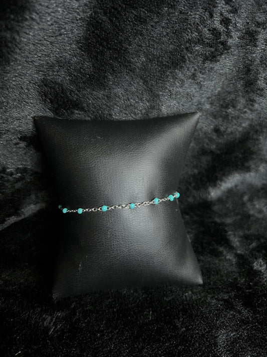 Bracelet Helena turquoise acier inoxydable