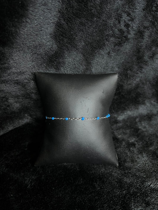 Bracelet Helena bleu acier inoxydable