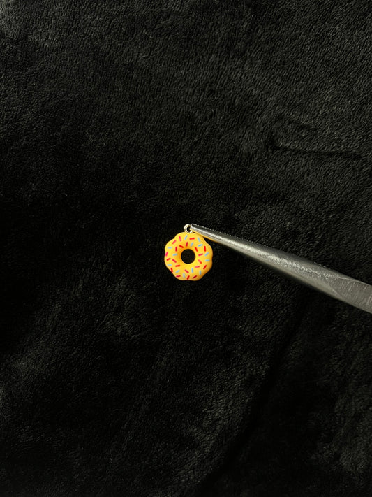 Bijou de lacets - Donut jaune