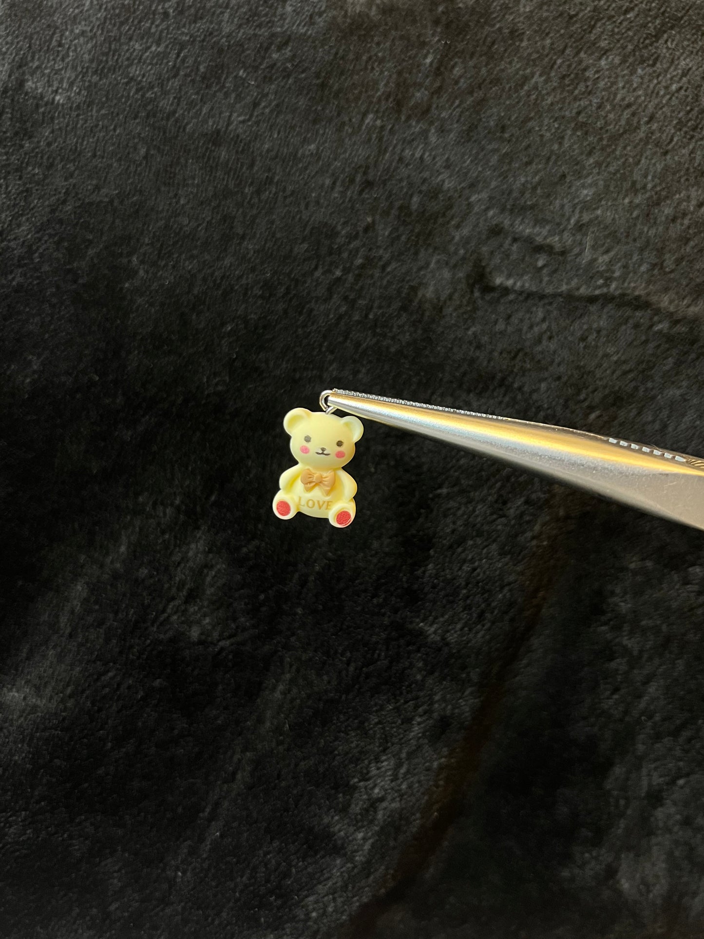 Bijou de lacets - Ourson jaune